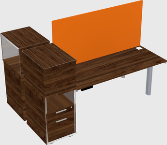 Shared electric desk + cabinet