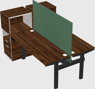 Shared electric desk + cabinet