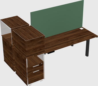 Shared electric desk + cabinet