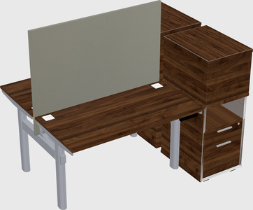 Shared electric desk + cabinet