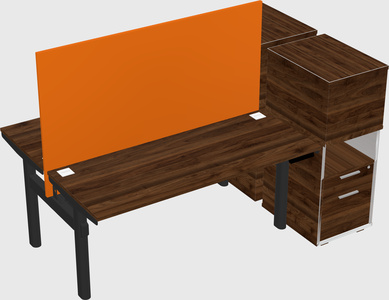 Shared electric desk + cabinet