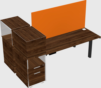 Shared electric desk + cabinet