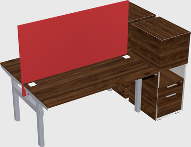 Shared electric desk + cabinet