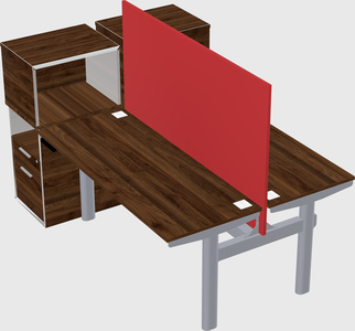 Shared electric desk + cabinet