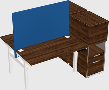 Shared electric desk + cabinet