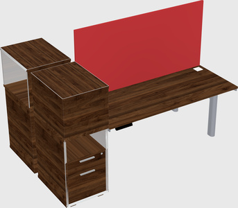Shared electric desk + cabinet