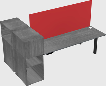Shared electric desk + cabinet