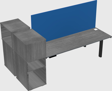 Shared electric desk + cabinet