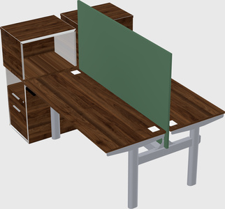 Shared electric desk + cabinet