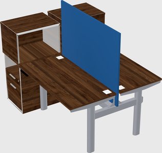 Shared electric desk + cabinet