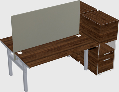 Shared electric desk + cabinet