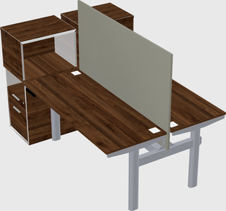 Shared electric desk + cabinet