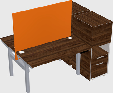 Shared electric desk + cabinet