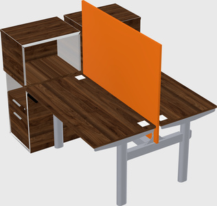 Shared electric desk + cabinet