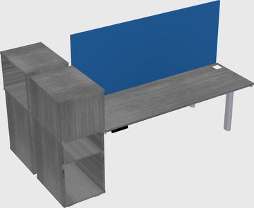 Shared electric desk + cabinet