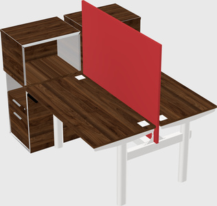 Shared electric desk + cabinet