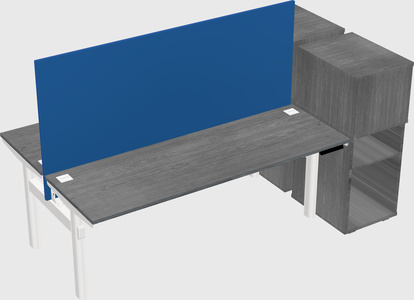 Shared electric desk + cabinet