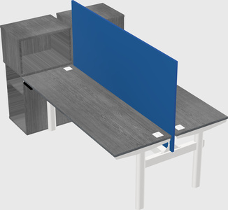 Shared electric desk + cabinet