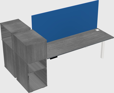Shared electric desk + cabinet