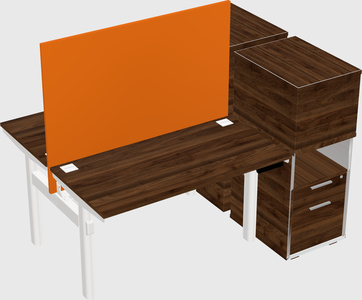 Shared electric desk + cabinet