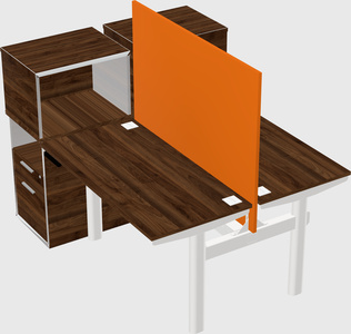 Shared electric desk + cabinet