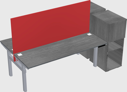 Shared electric desk + cabinet