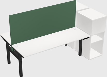 Shared electric desk + cabinet