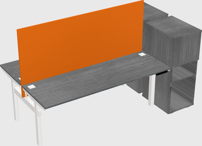 Shared electric desk + cabinet