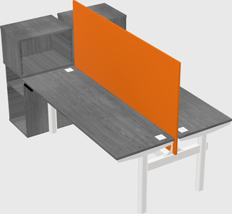 Shared electric desk + cabinet