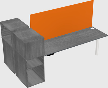 Shared electric desk + cabinet