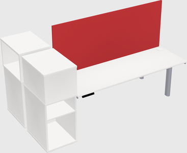 Shared electric desk + cabinet