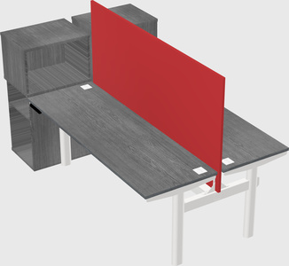 Shared electric desk + cabinet
