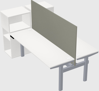 Shared electric desk + cabinet