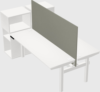 Shared electric desk + cabinet