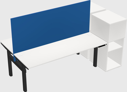 Shared electric desk + cabinet