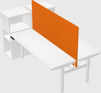 Shared electric desk + cabinet