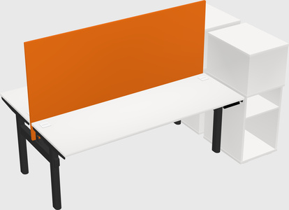 Shared electric desk + cabinet