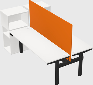 Shared electric desk + cabinet
