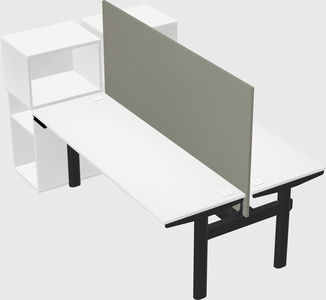 Shared electric desk + cabinet