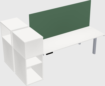 Shared electric desk + cabinet