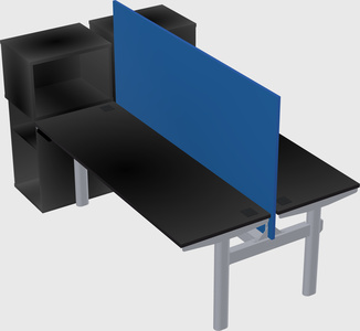 Shared electric desk + cabinet