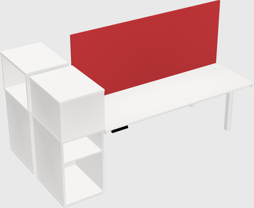 Shared electric desk + cabinet