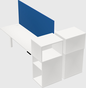 Shared electric desk + cabinet