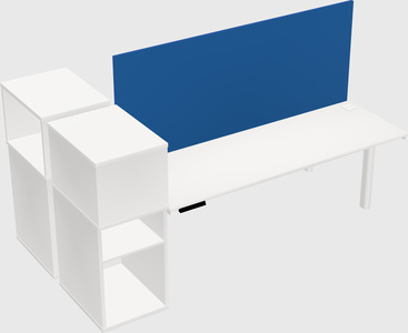Shared electric desk + cabinet