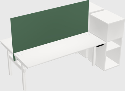 Shared electric desk + cabinet