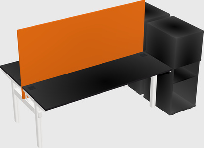Shared electric desk + cabinet