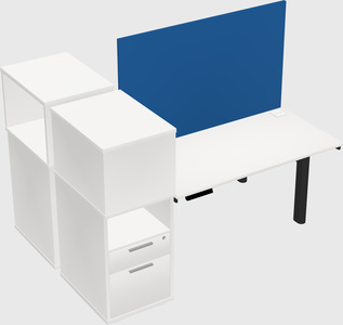 Shared electric desk + cabinet
