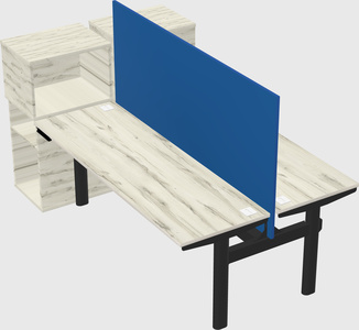 Shared electric desk + cabinet