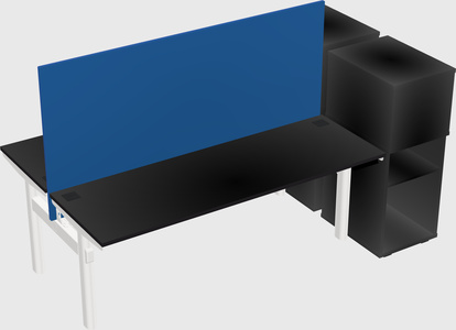 Shared electric desk + cabinet