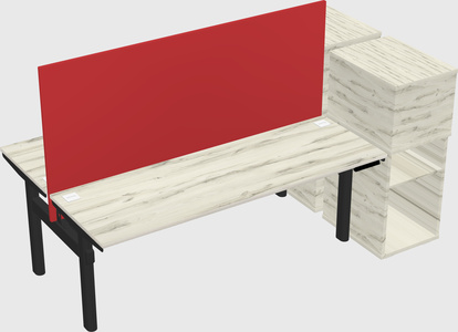 Shared electric desk + cabinet